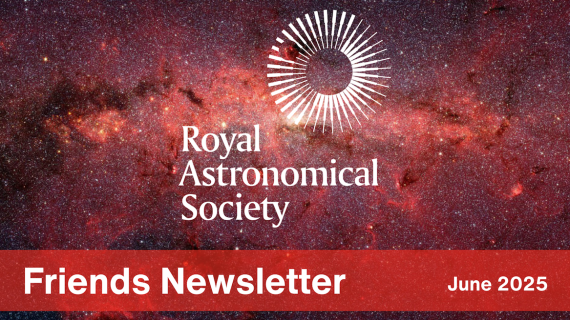 The Royal Astronomical Society logo and Friends Newsletter header.